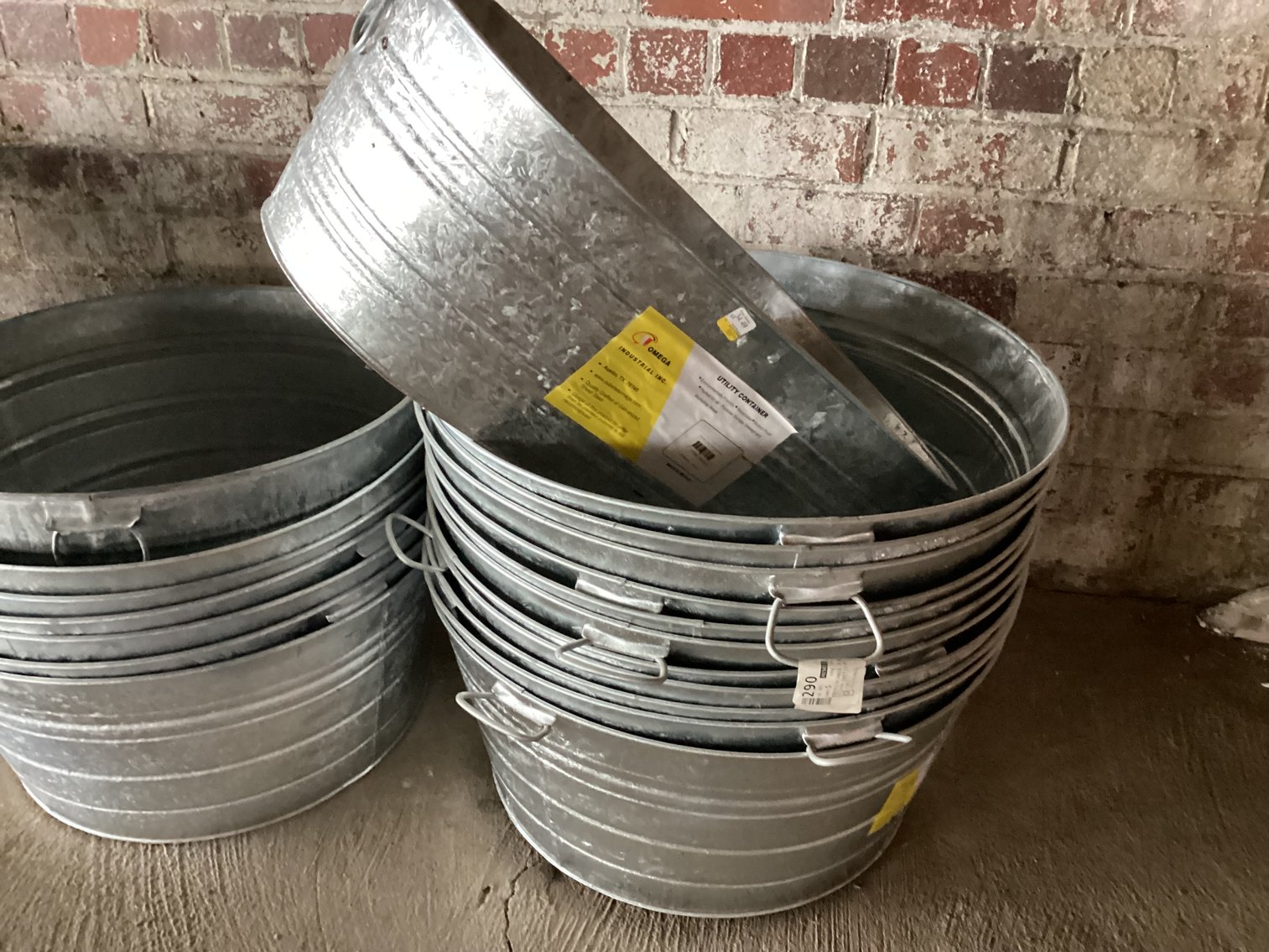 Image for Galvanized Wash Tubs