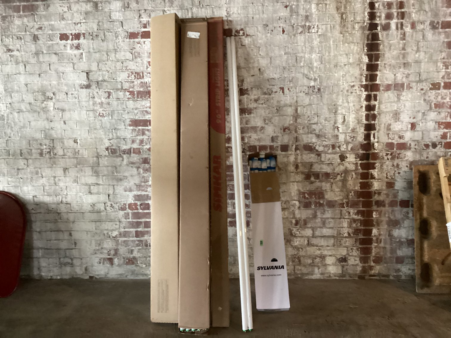 Image for Fluorescent Bulbs and One Light Fixture