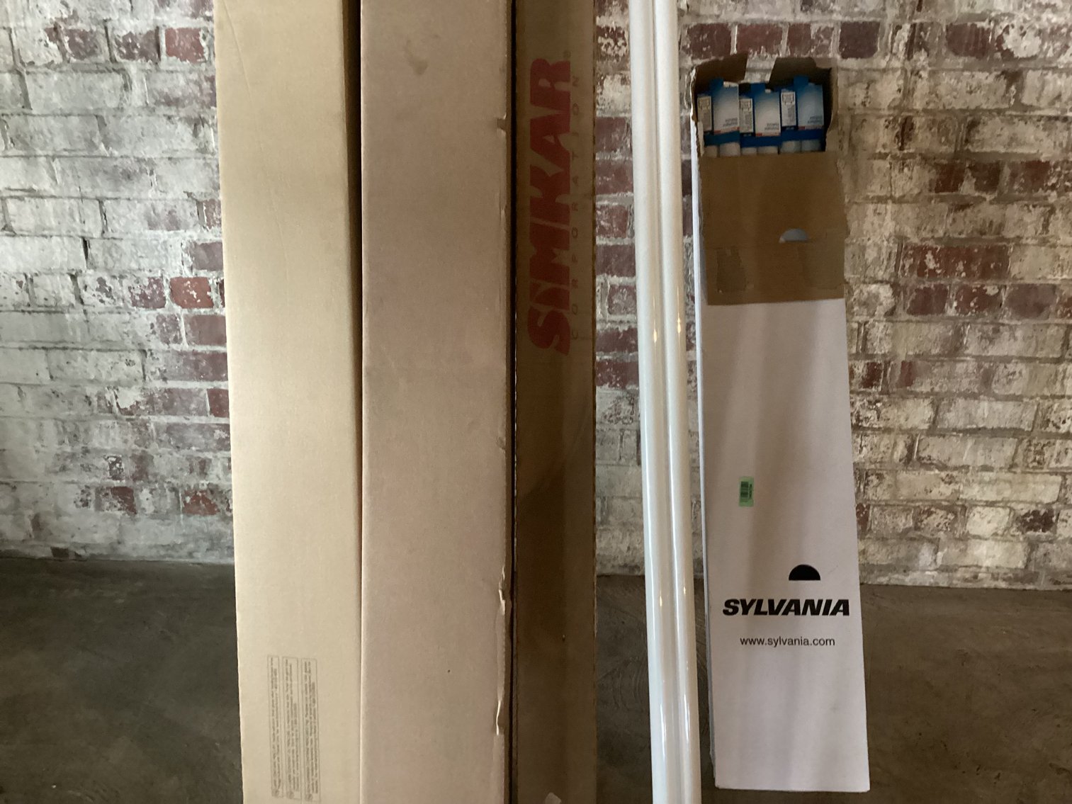 Image for Fluorescent Bulbs and One Light Fixture