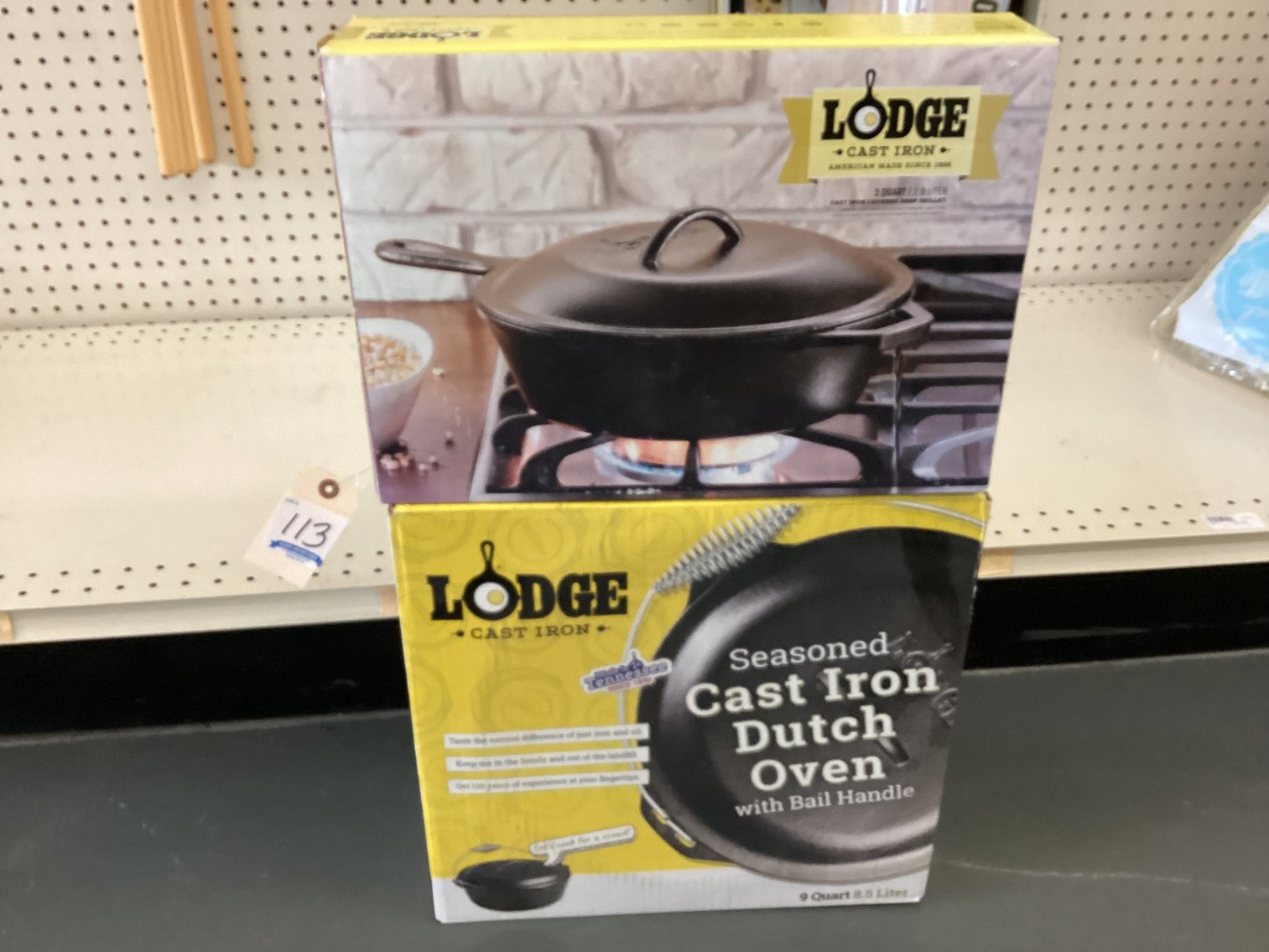 Image for 2 Large pieces of Lodge Cast Iron