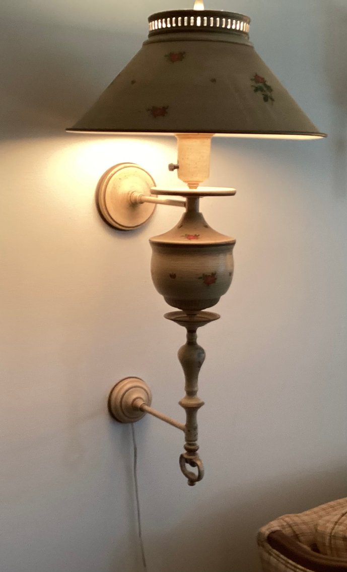 Image for Wall Mounted Tole Lamp