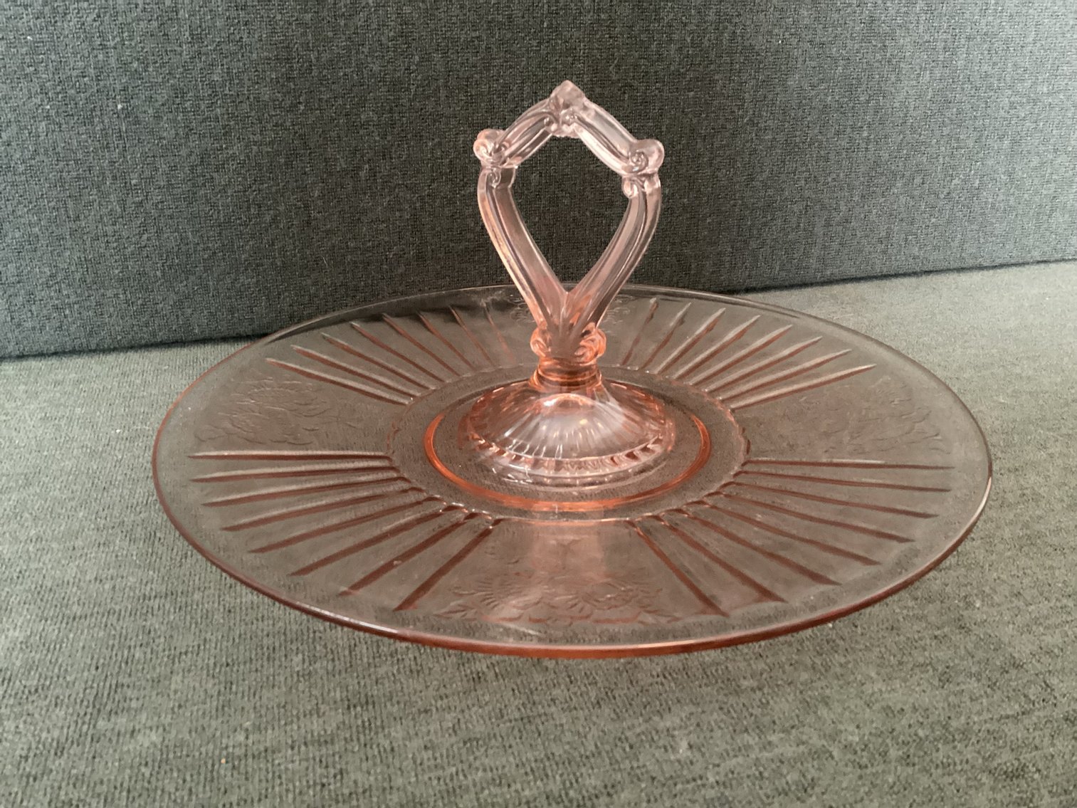 Image for Mayfair Sandwich Plate - Depression Glass