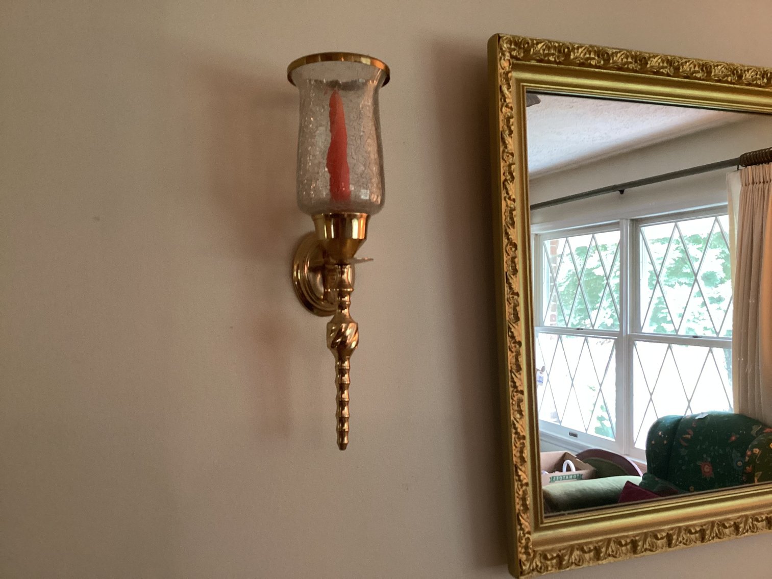 Image for Mirror and Wall Sconce