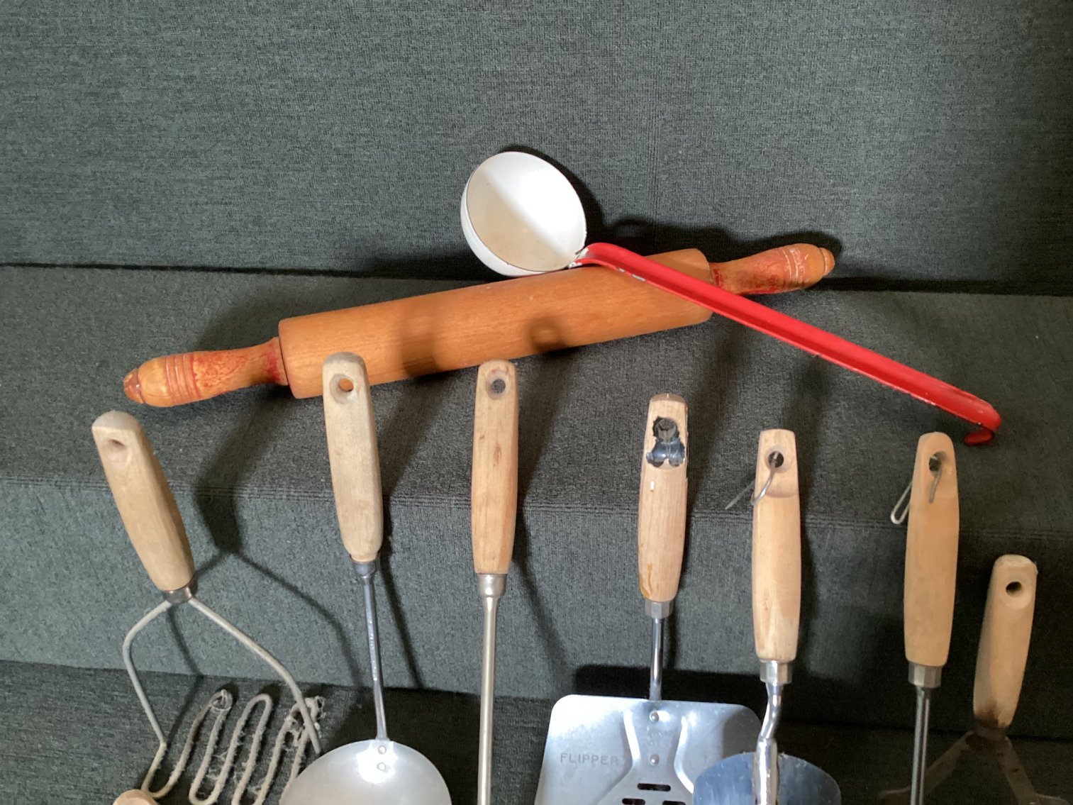 Image for Wooden Handled Kitchen Utensils