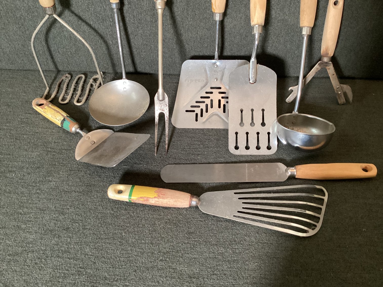 Image for Wooden Handled Kitchen Utensils