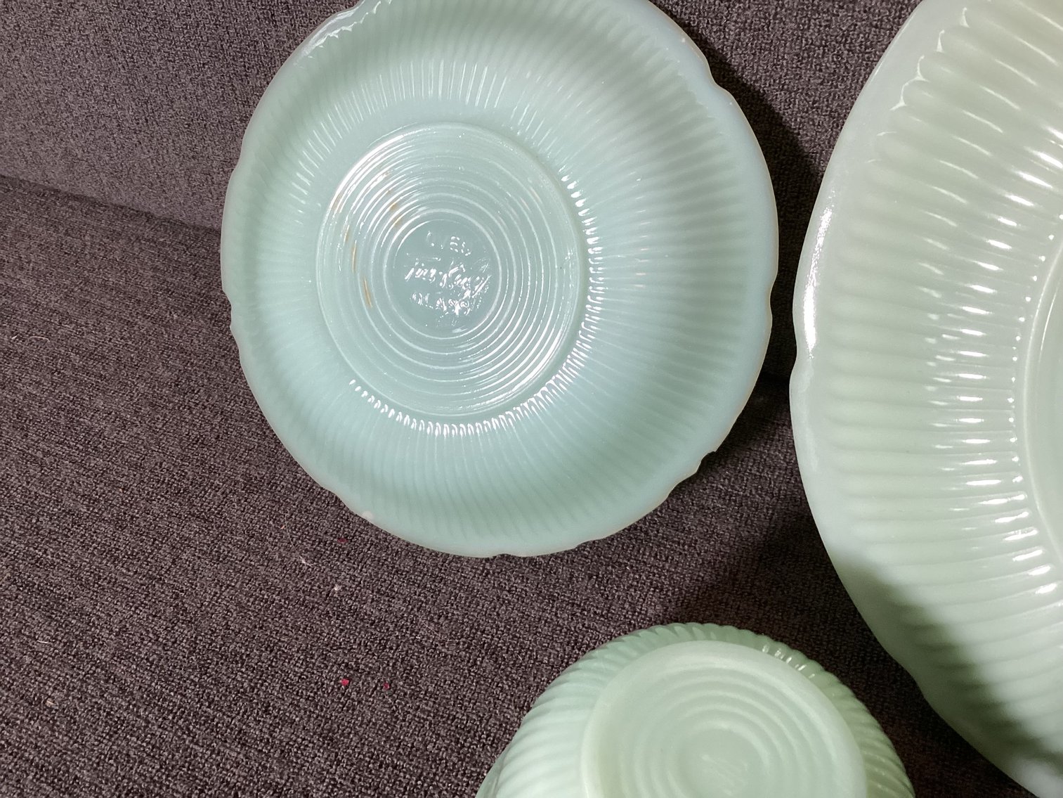 Image for Jadeite “Alice” Plate with Cup and Saucer