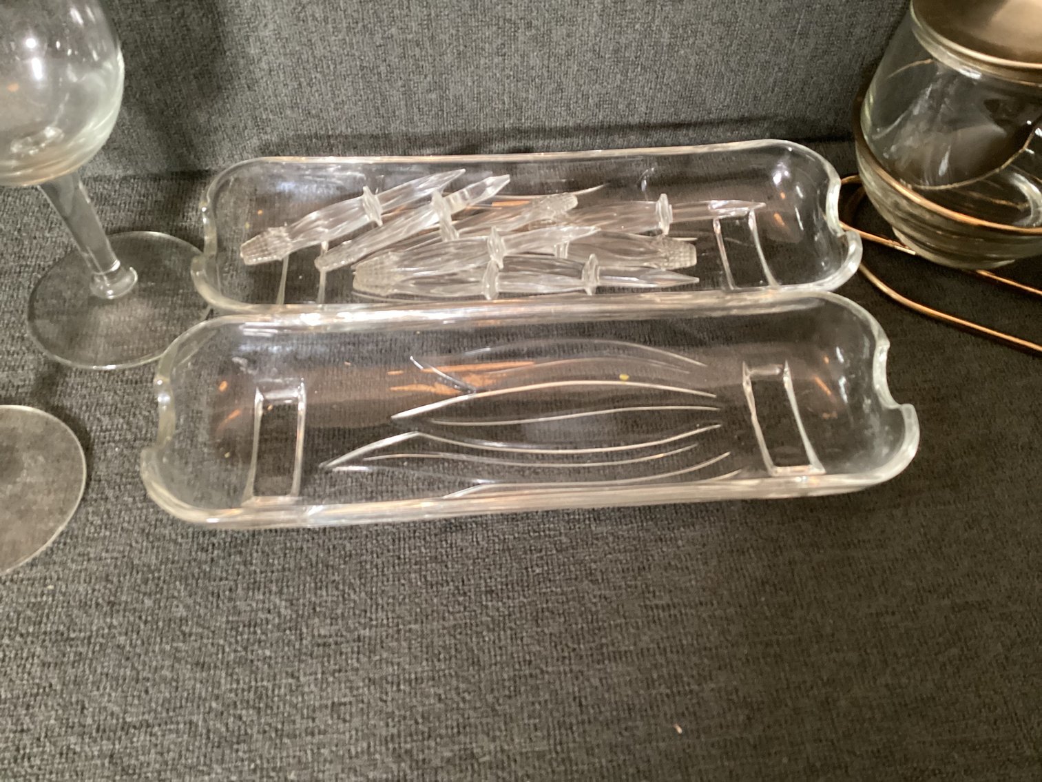 Image for Assortment of mugs, stem ware, creamer and sugar bowl