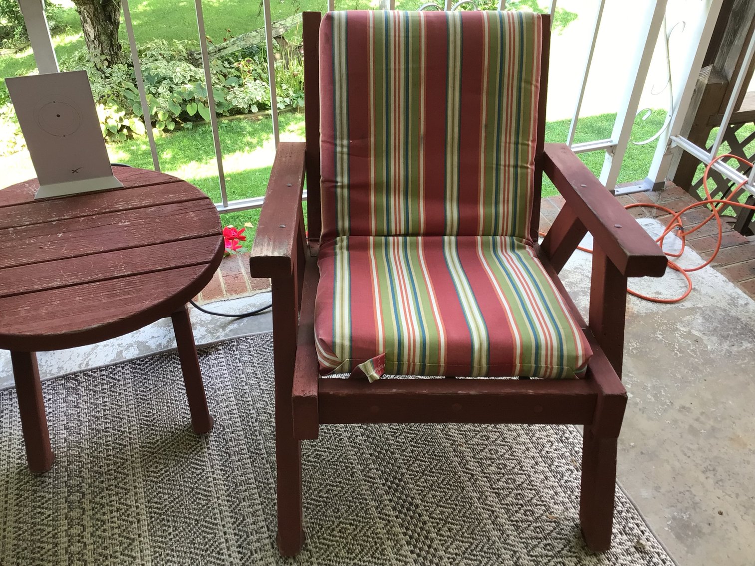 Image for Redwood Patio Chairs & Round Table