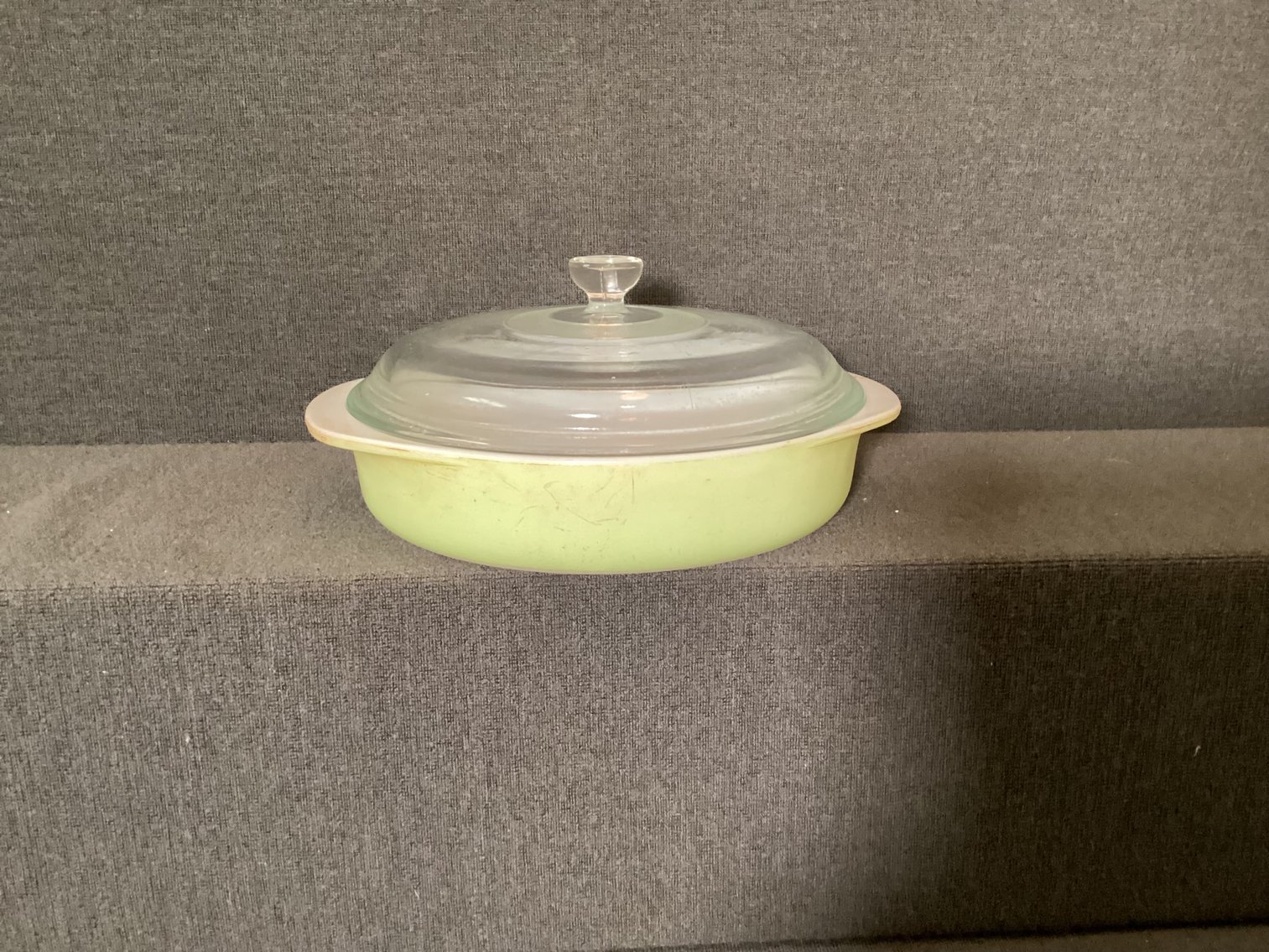 Image for Pyrex baking dish, rare green