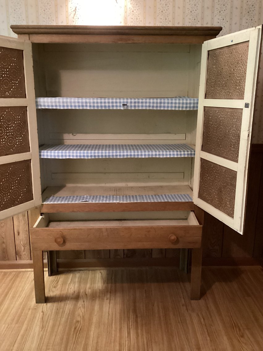 Image for Oak pie safe.