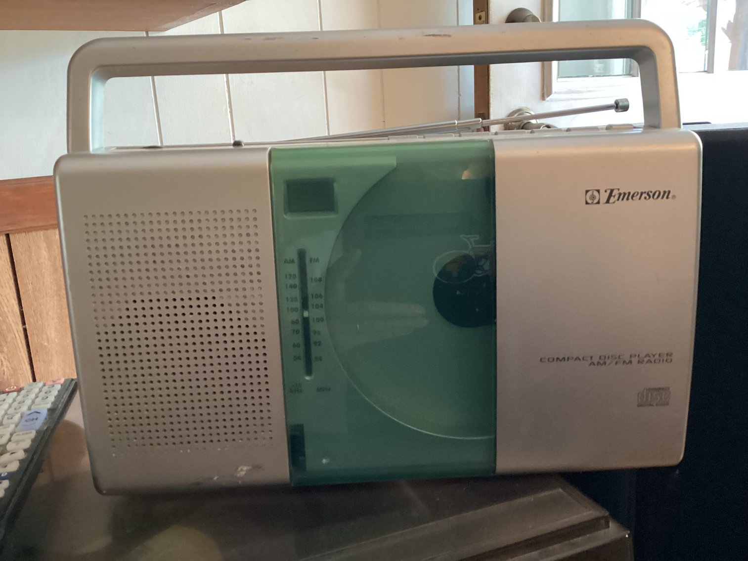 Image for Stereo with 8 track tape player, record player.