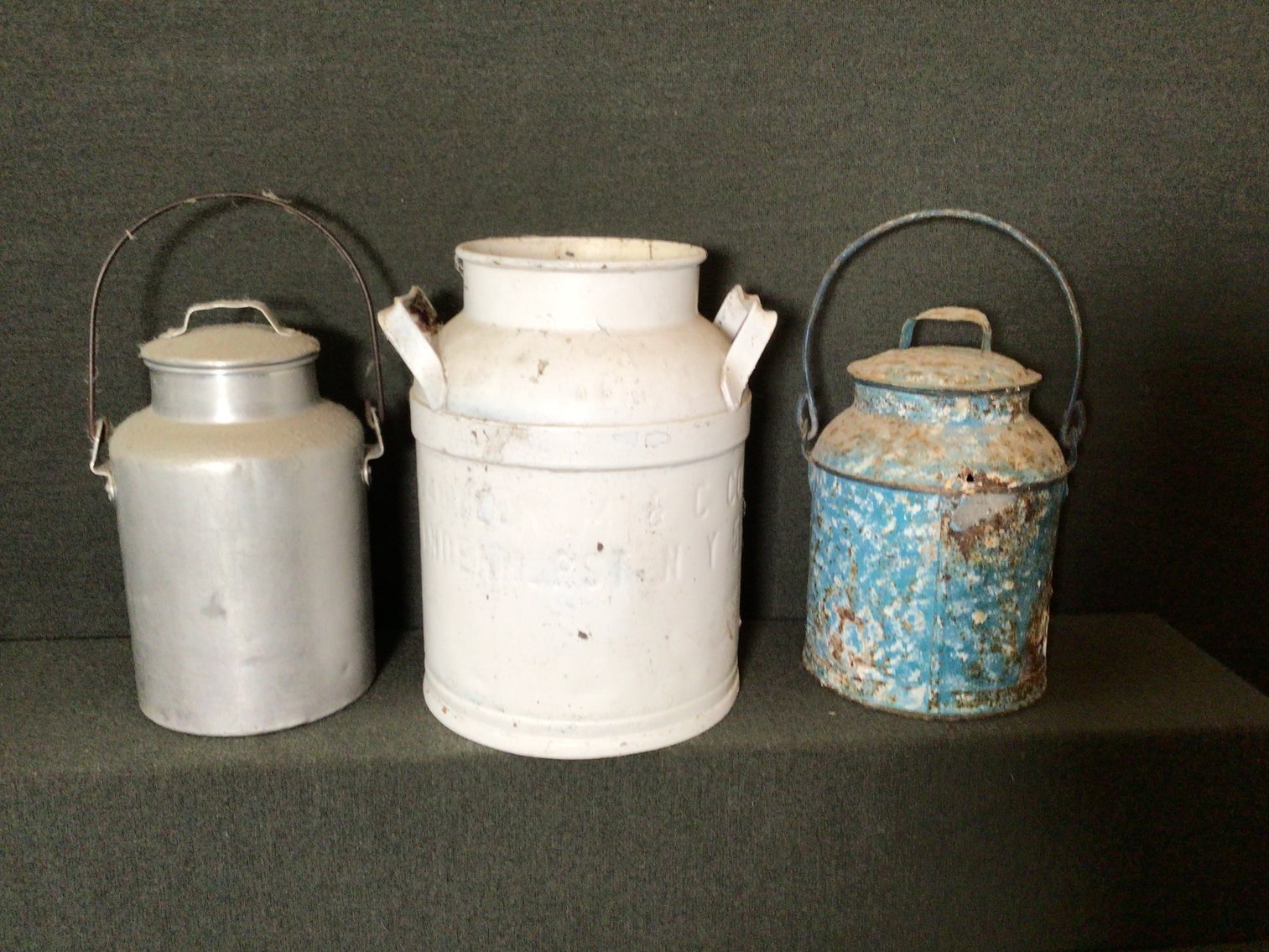 Image for Three Vintage Cream Cans