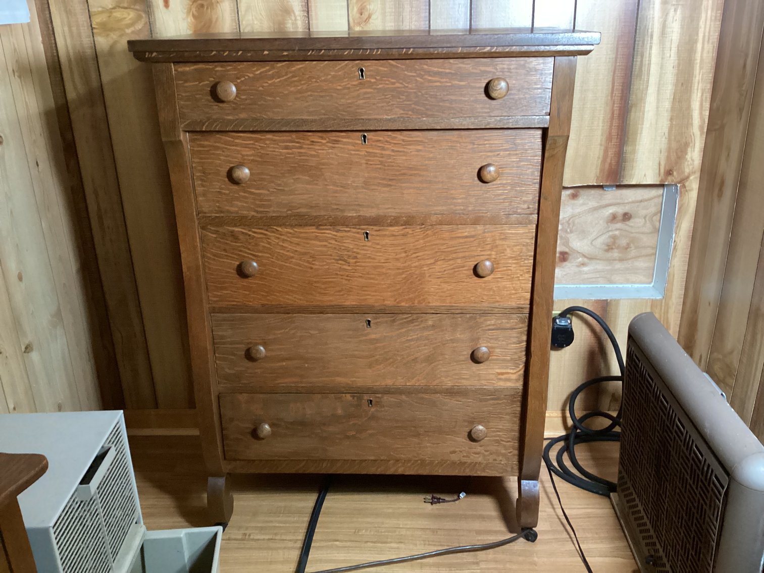 Image for Tiger Oak Chest of Drawers