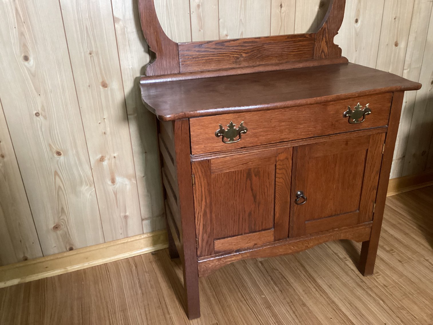 Image for Antique Oak Wash Stand