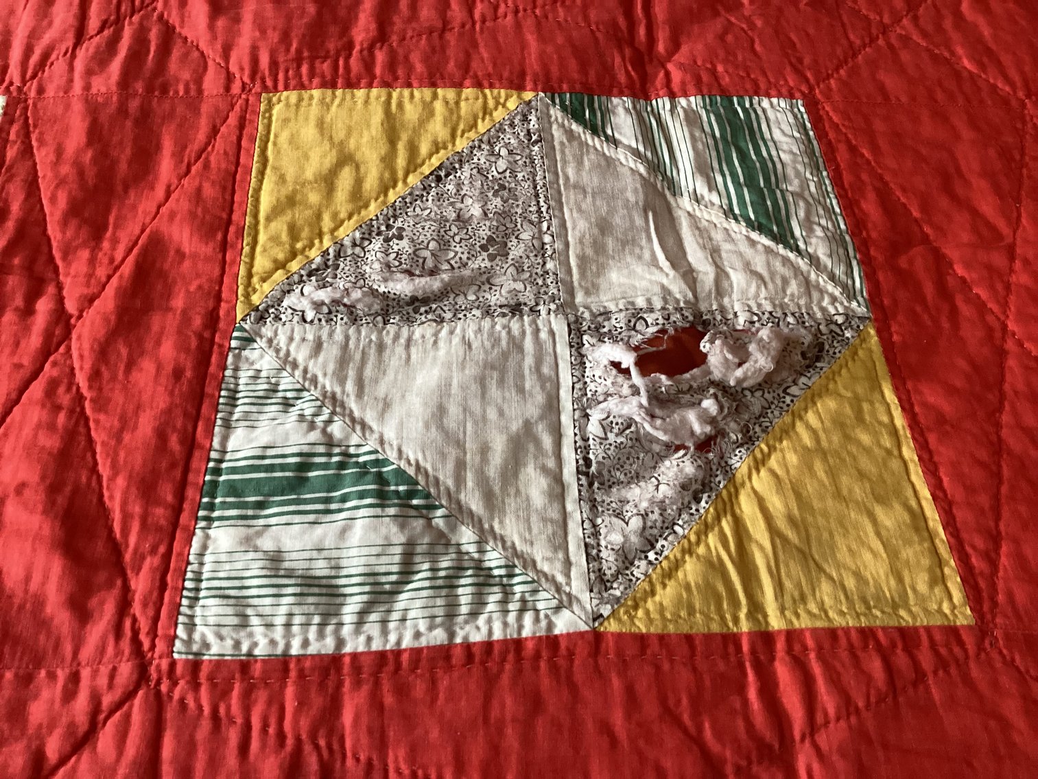 Image for Antique Quilt, quilt top, and shams