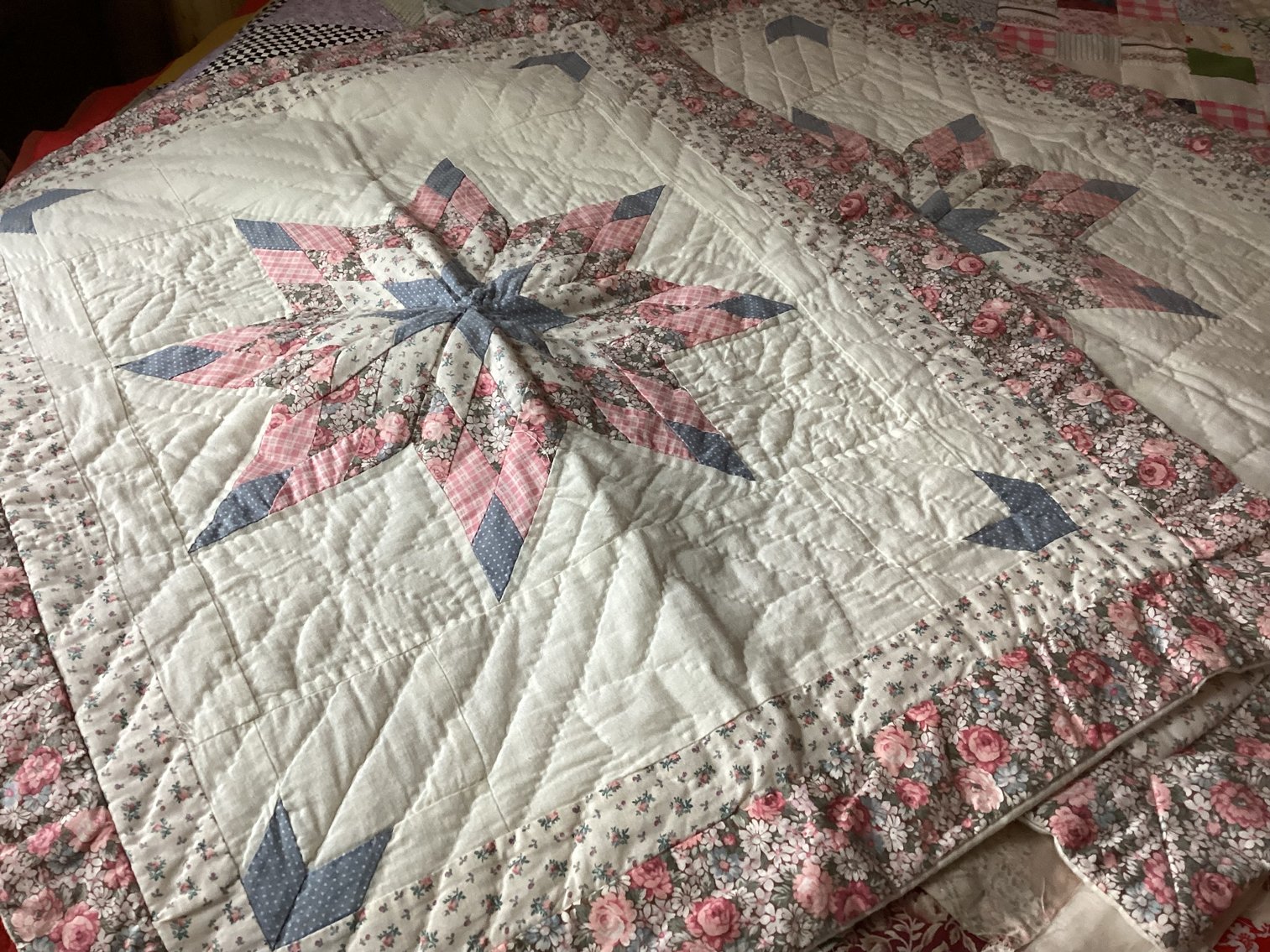 Image for Antique Quilt, quilt top, and shams