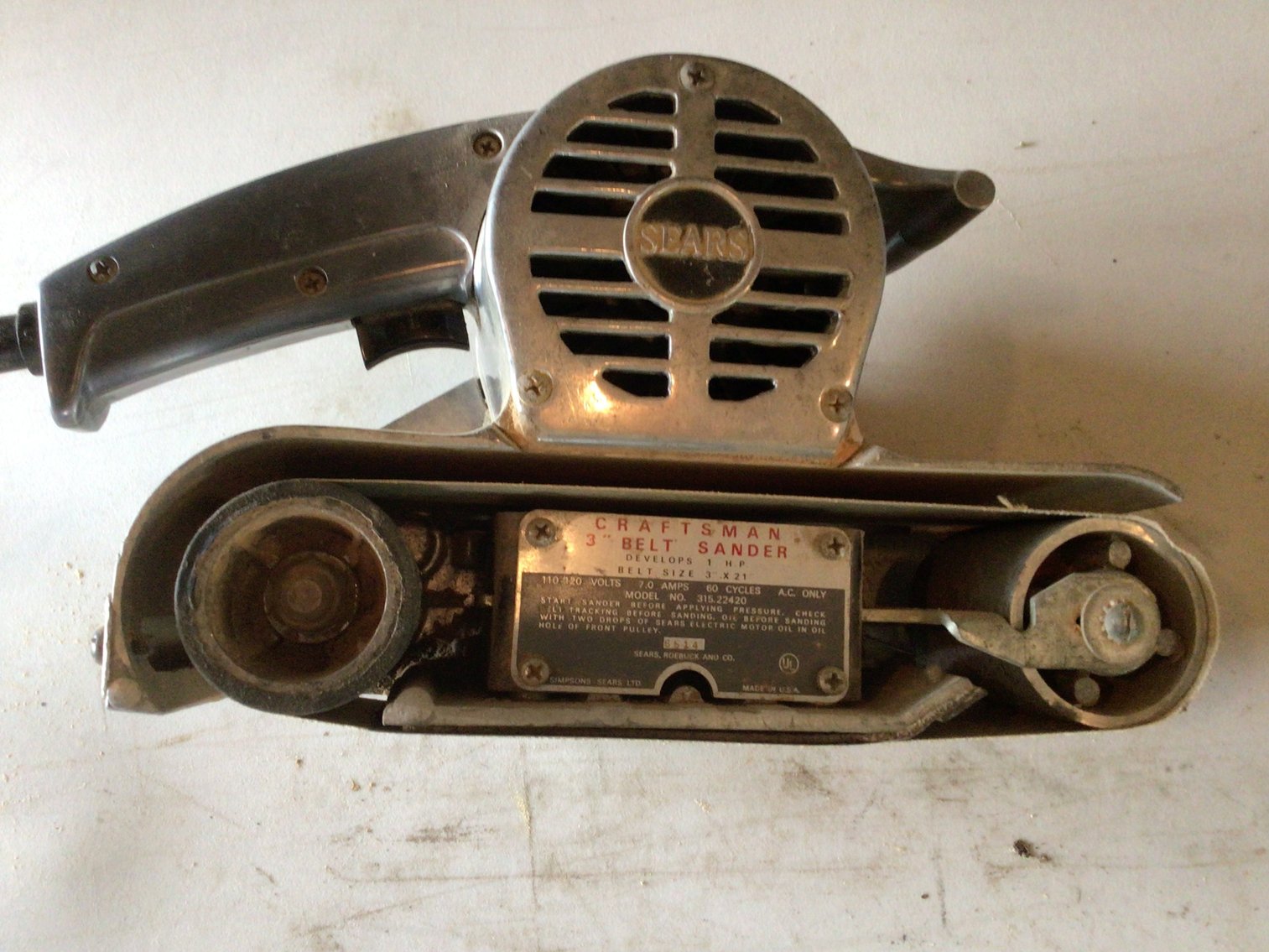 Image for Sears Craftsman Belt Sander