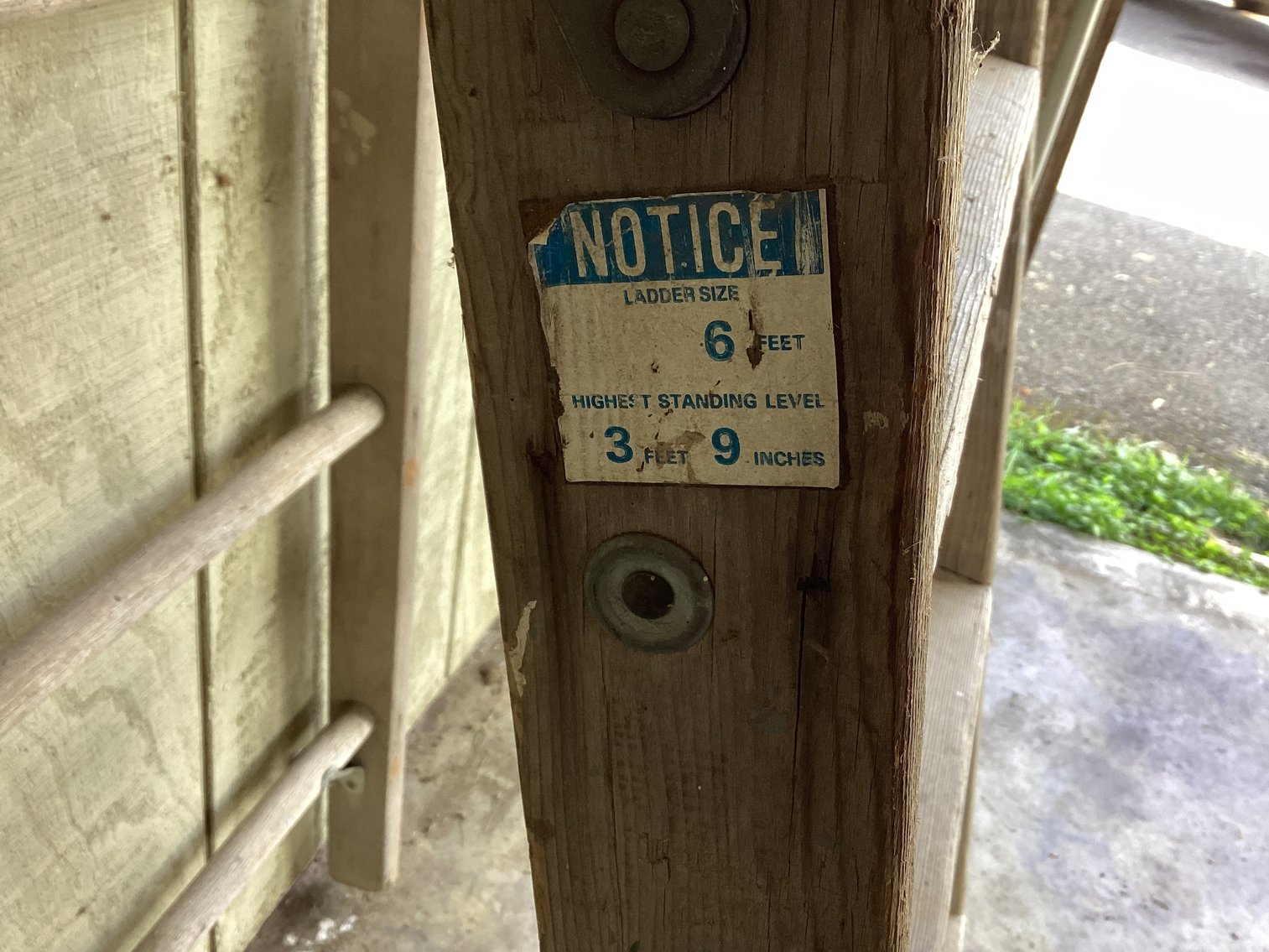 Image for 6’ Wooden Step Ladder