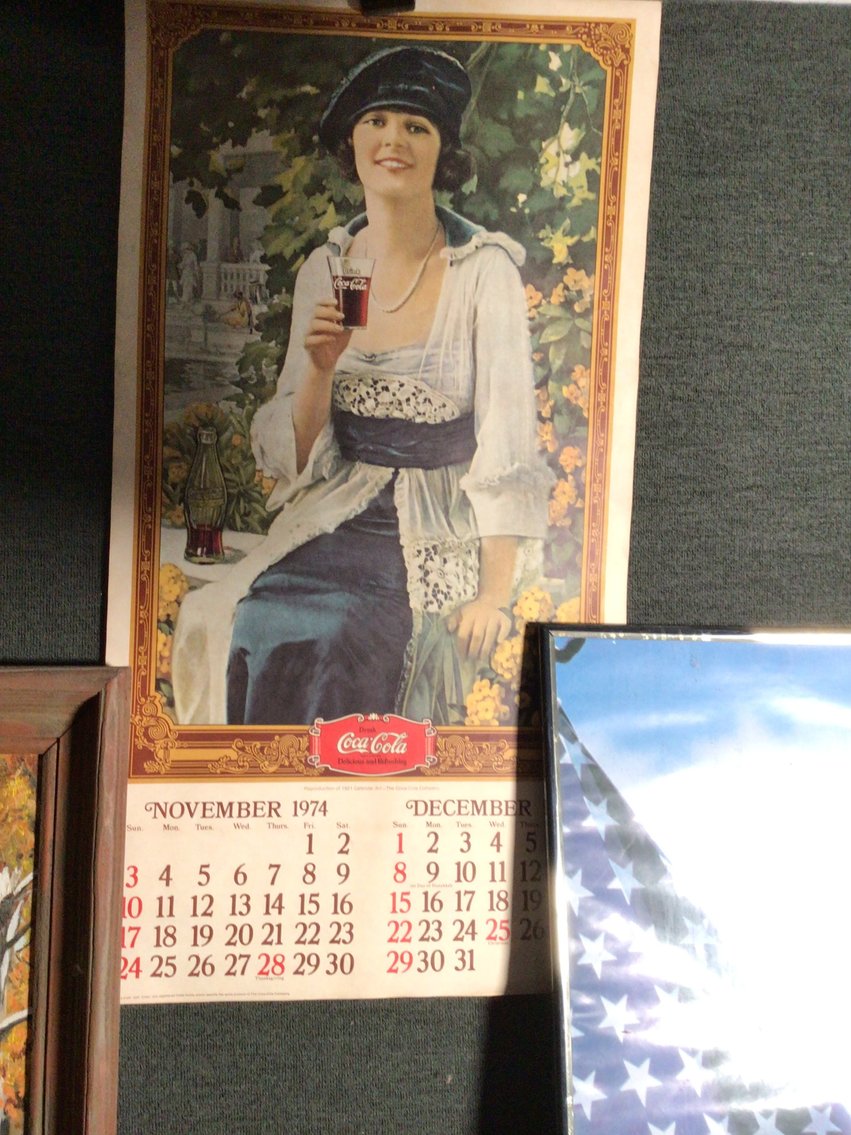 Image for 1974 Coco-Cola Calendar, assorted pictures