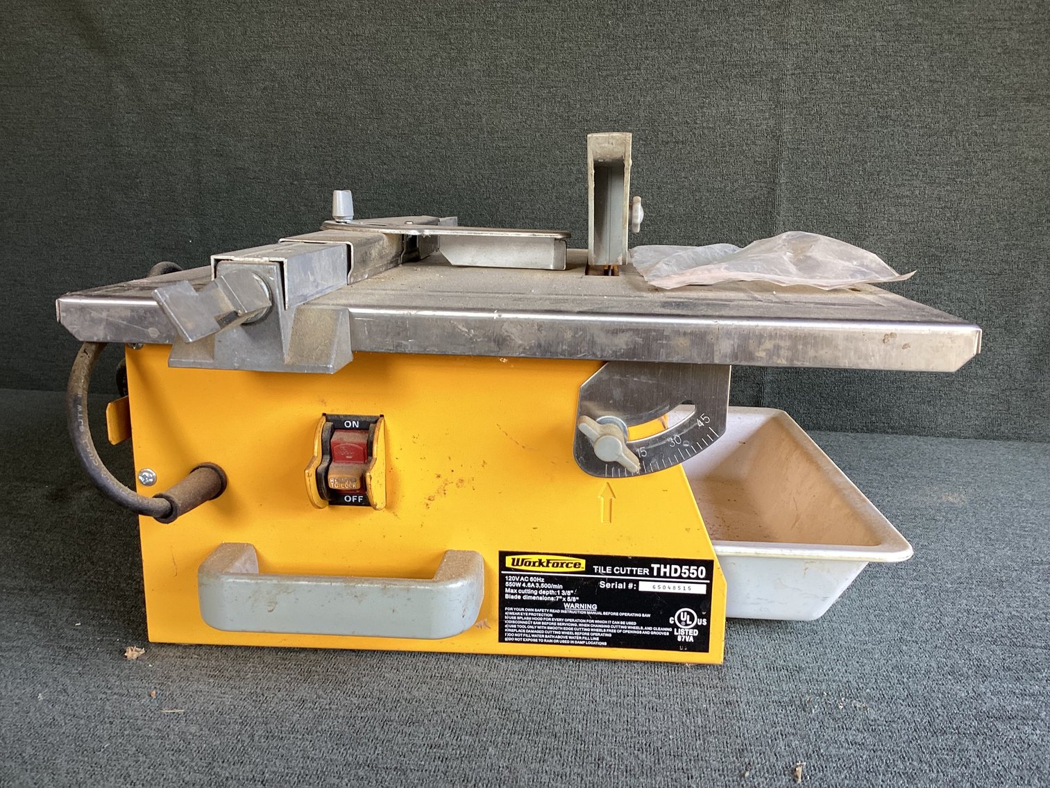 Image for Work Force Tile Saw