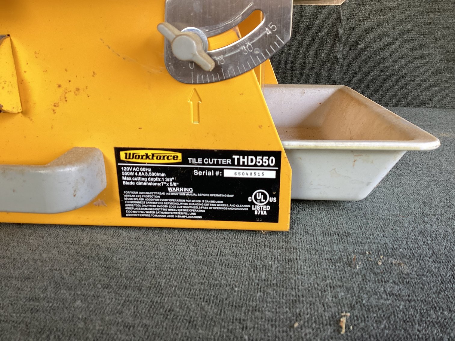 Image for Work Force Tile Saw