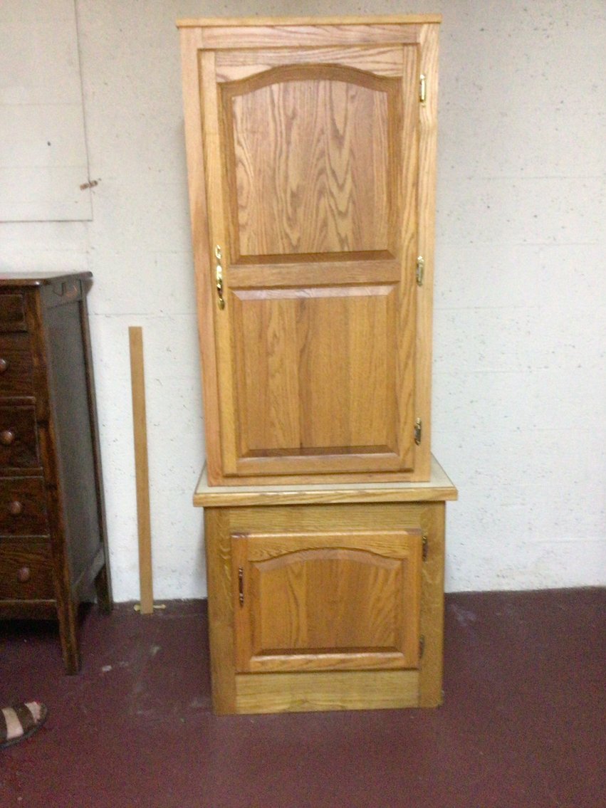 Image for Oak storage cabinet