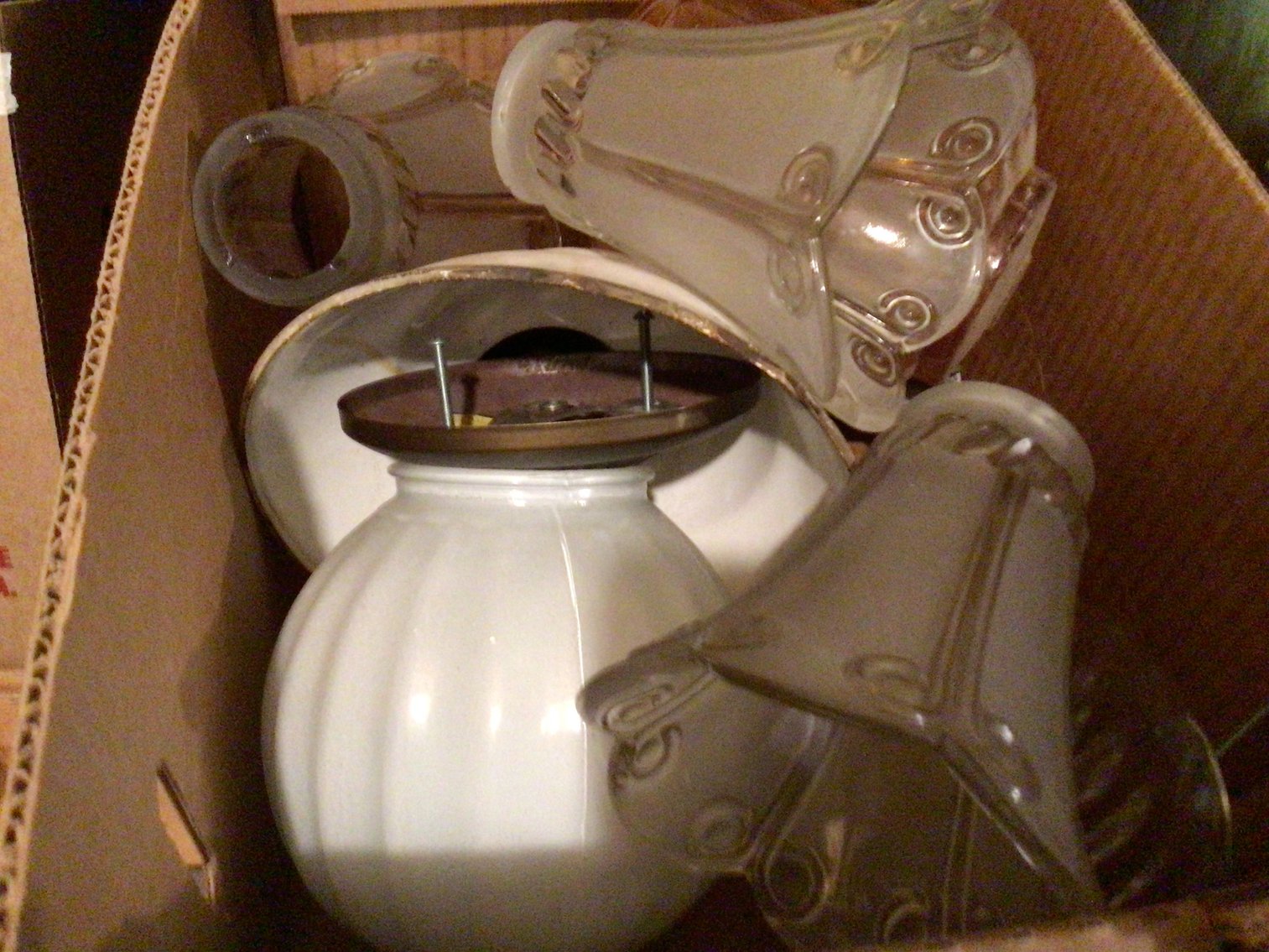 Image for Light fixtures, assortment of lamp shades