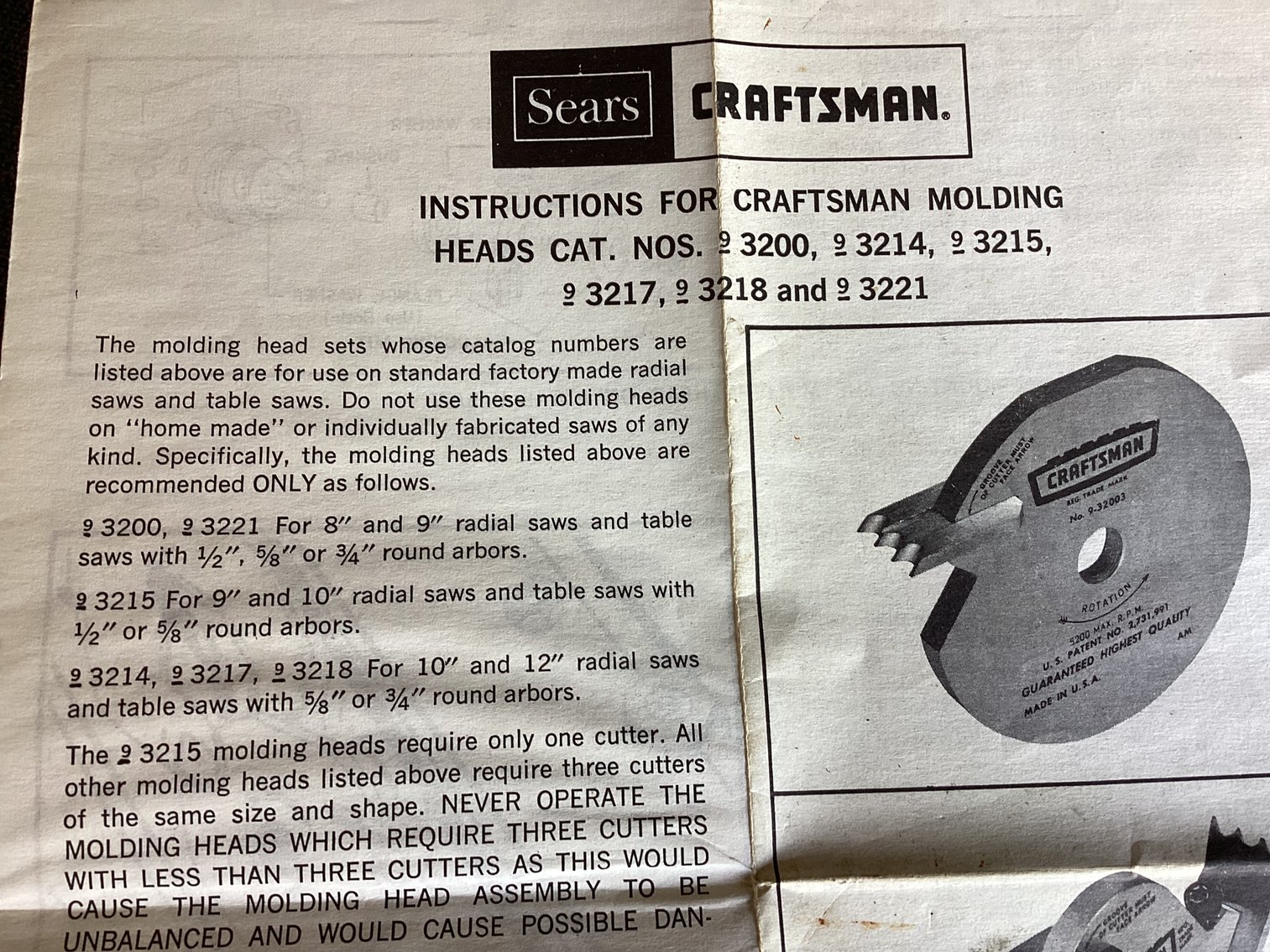 Image for Craftsman Blades and Comet Dado