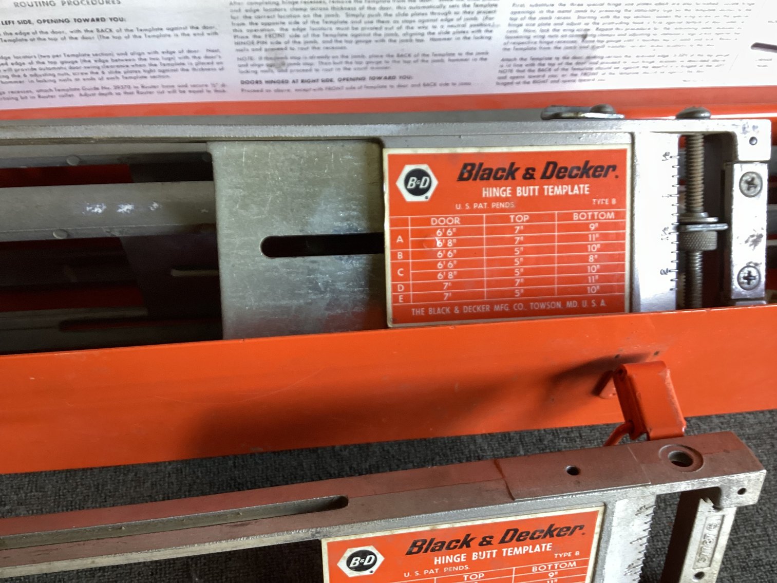 Image for Black &  Decker Hinge Butt Template