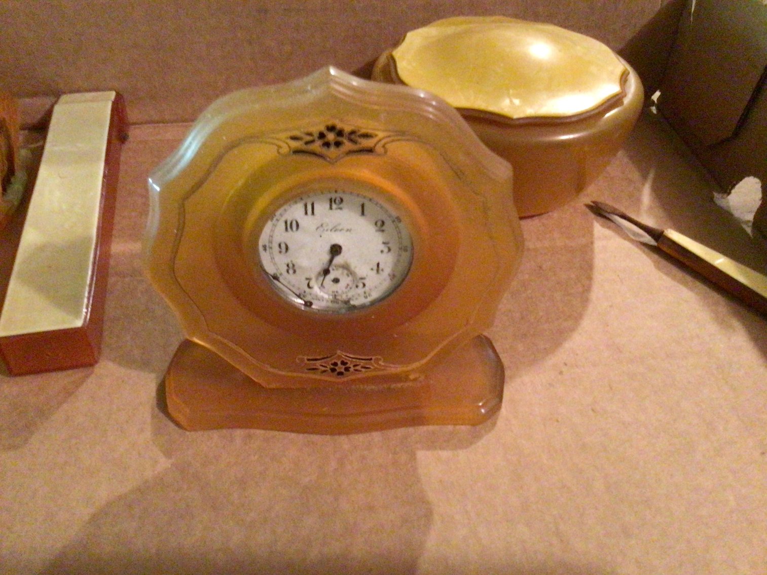 Image for Celluoid vanity set.