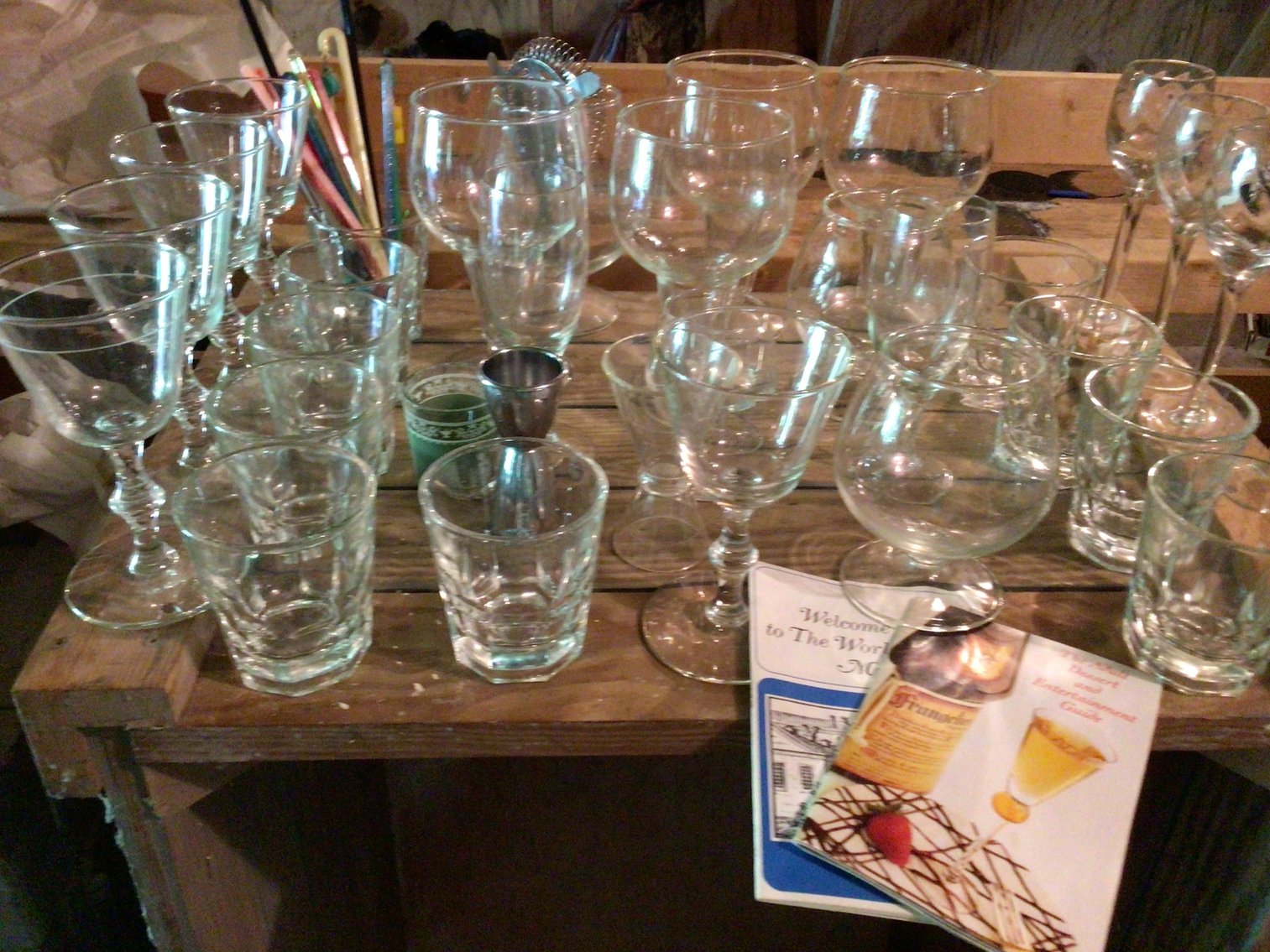Image for Asssorted stemware and glasses