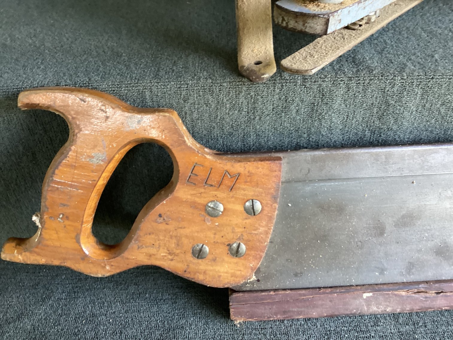 Image for Heavy Duty Cast Metal Miter Box with Saw