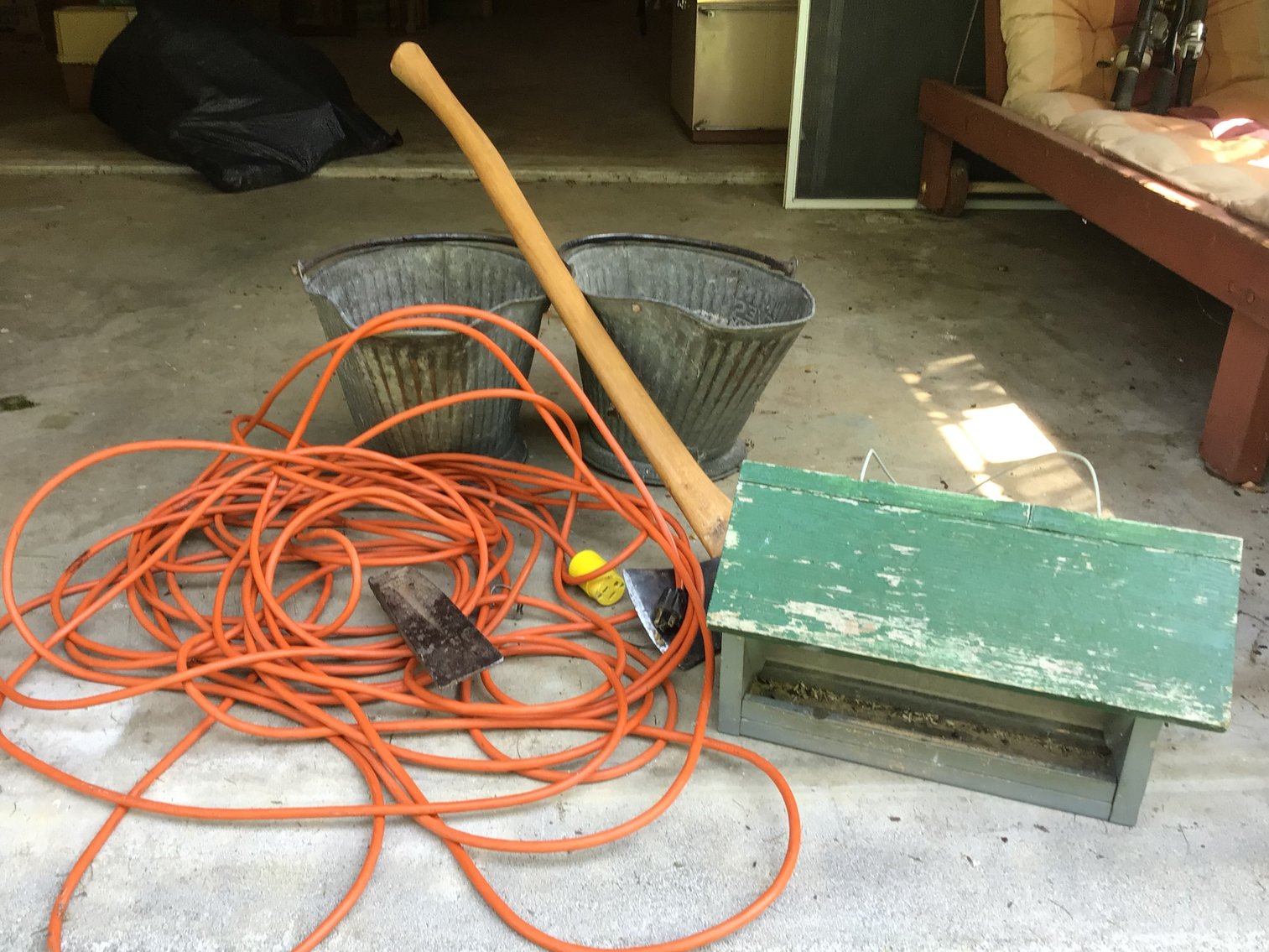 Image for Axe, Coal Bucket & Bird Feeder