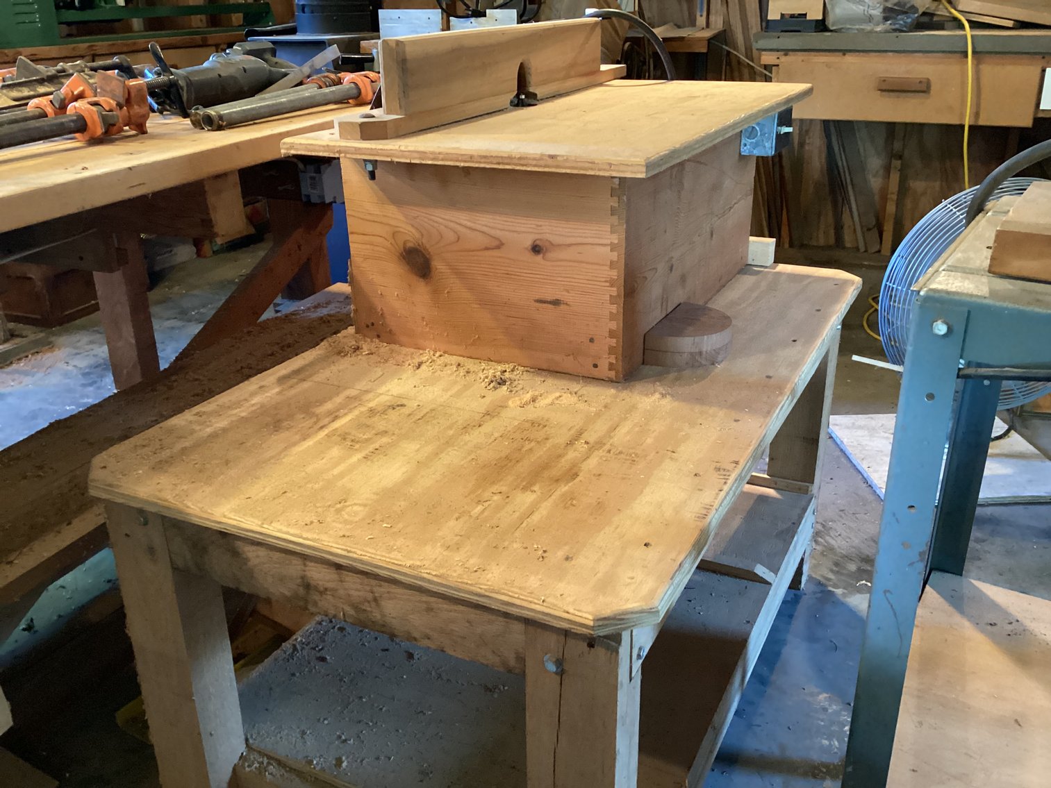 Image for Router in Home Made Stand