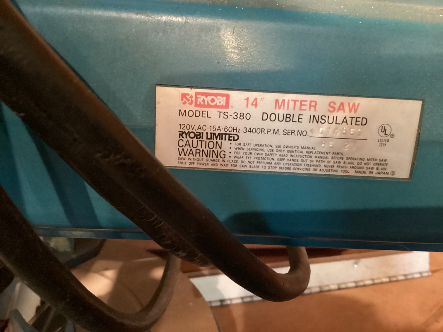 Image for Ryobi 14” Compound Miter Saw