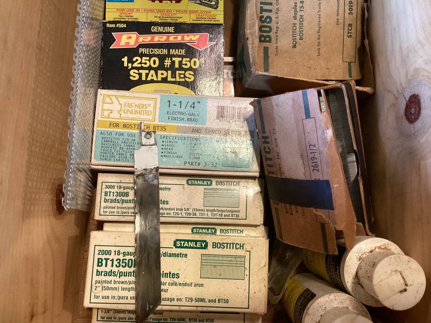 Image for Drawer Lot of Staplers and Staples