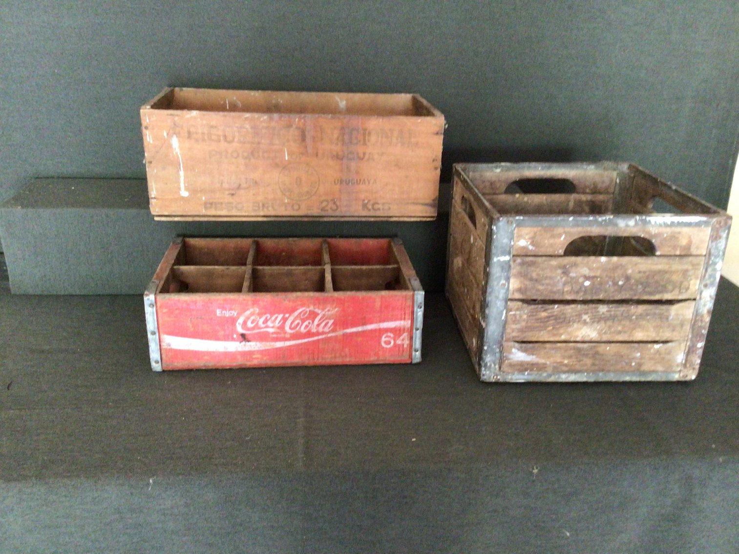 Image for Wooden 2 liter CocaCola crate, wooden boxes