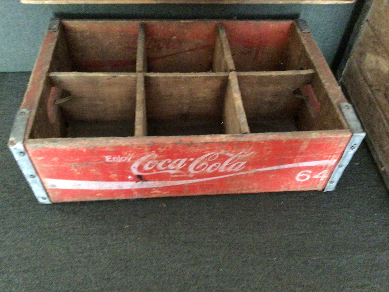 Image for Wooden 2 liter CocaCola crate, wooden boxes