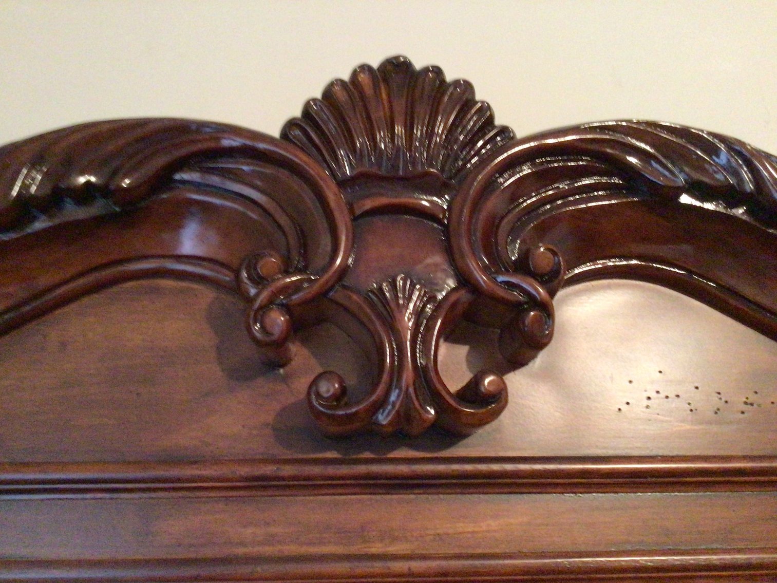 Image for Wooden Dresser with Beveled Mirror