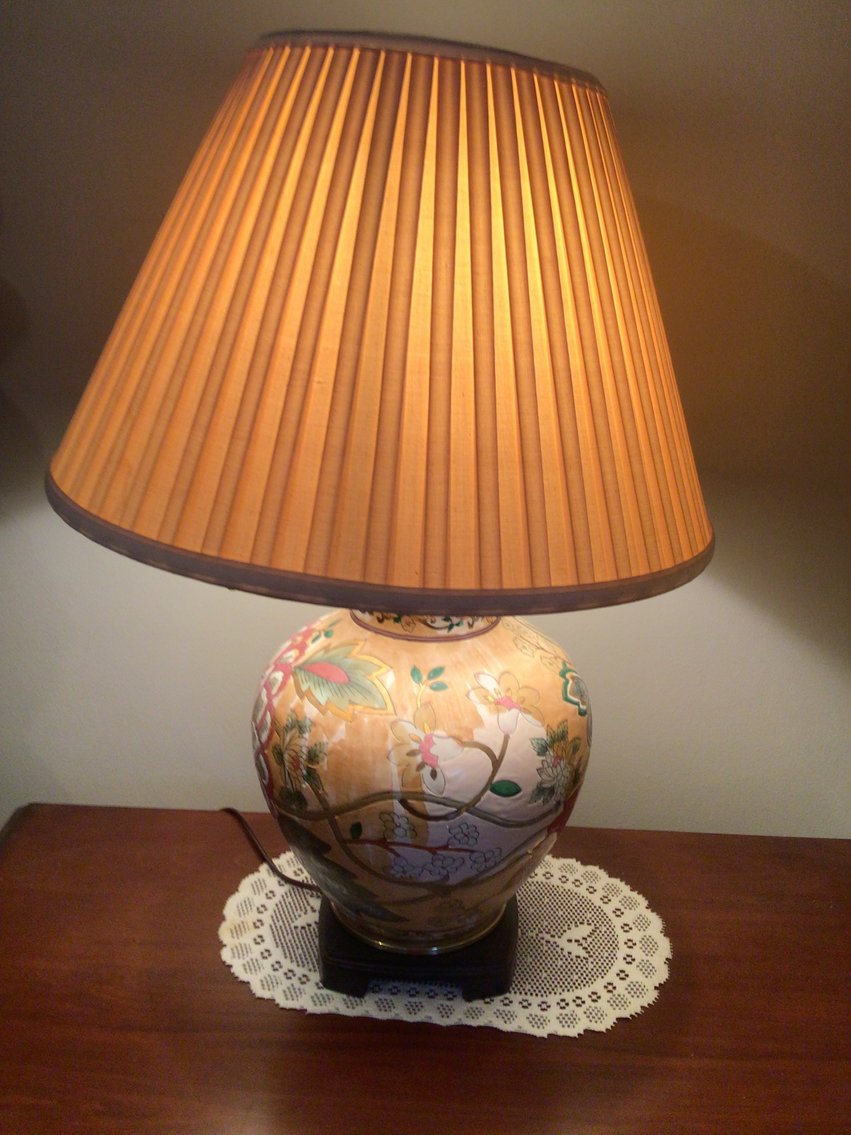 Image for Lamp With Pleated Shade