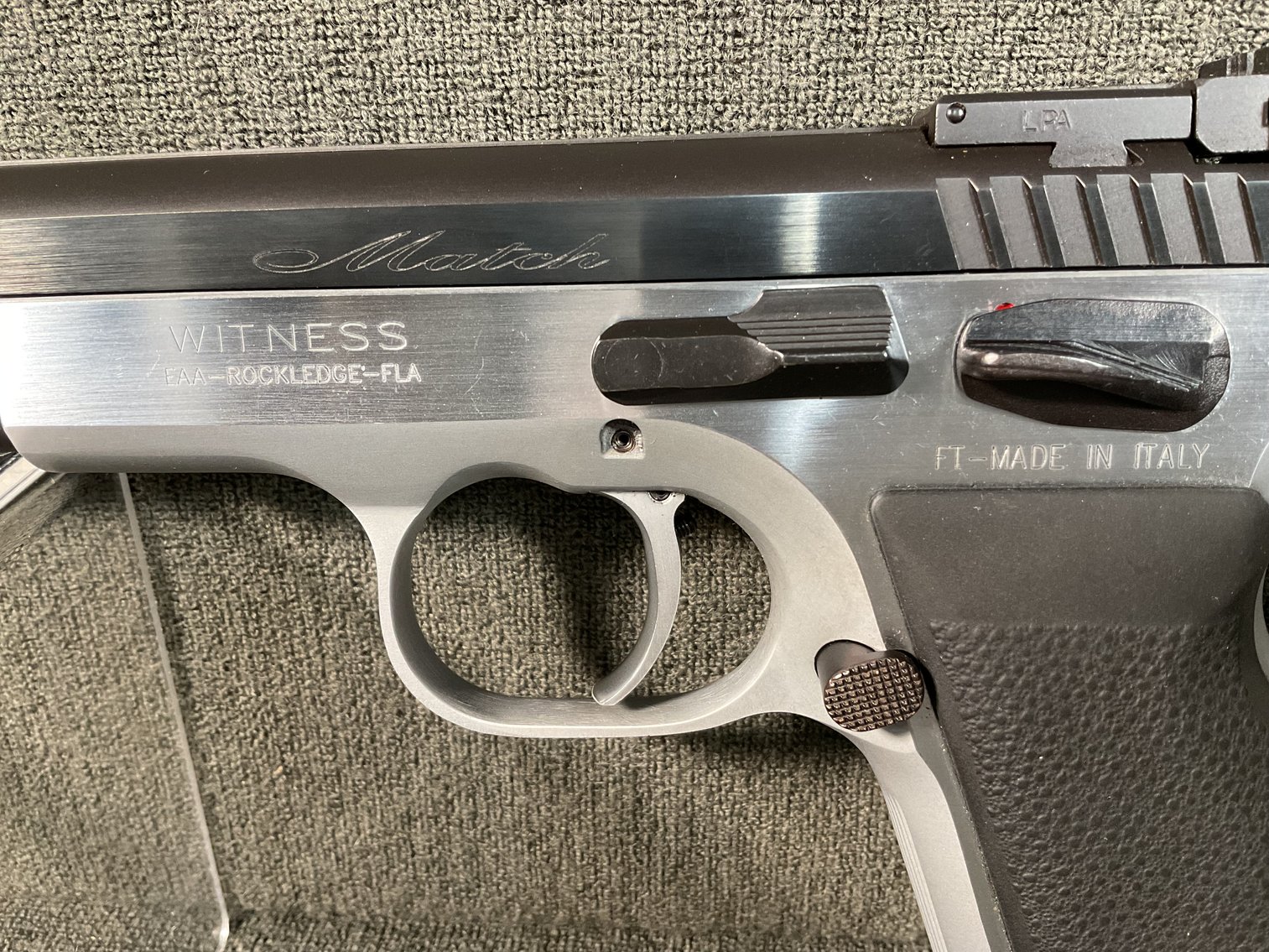 Image for Tanfoglio Witness Match 38 SA Semi-Auto  NIB