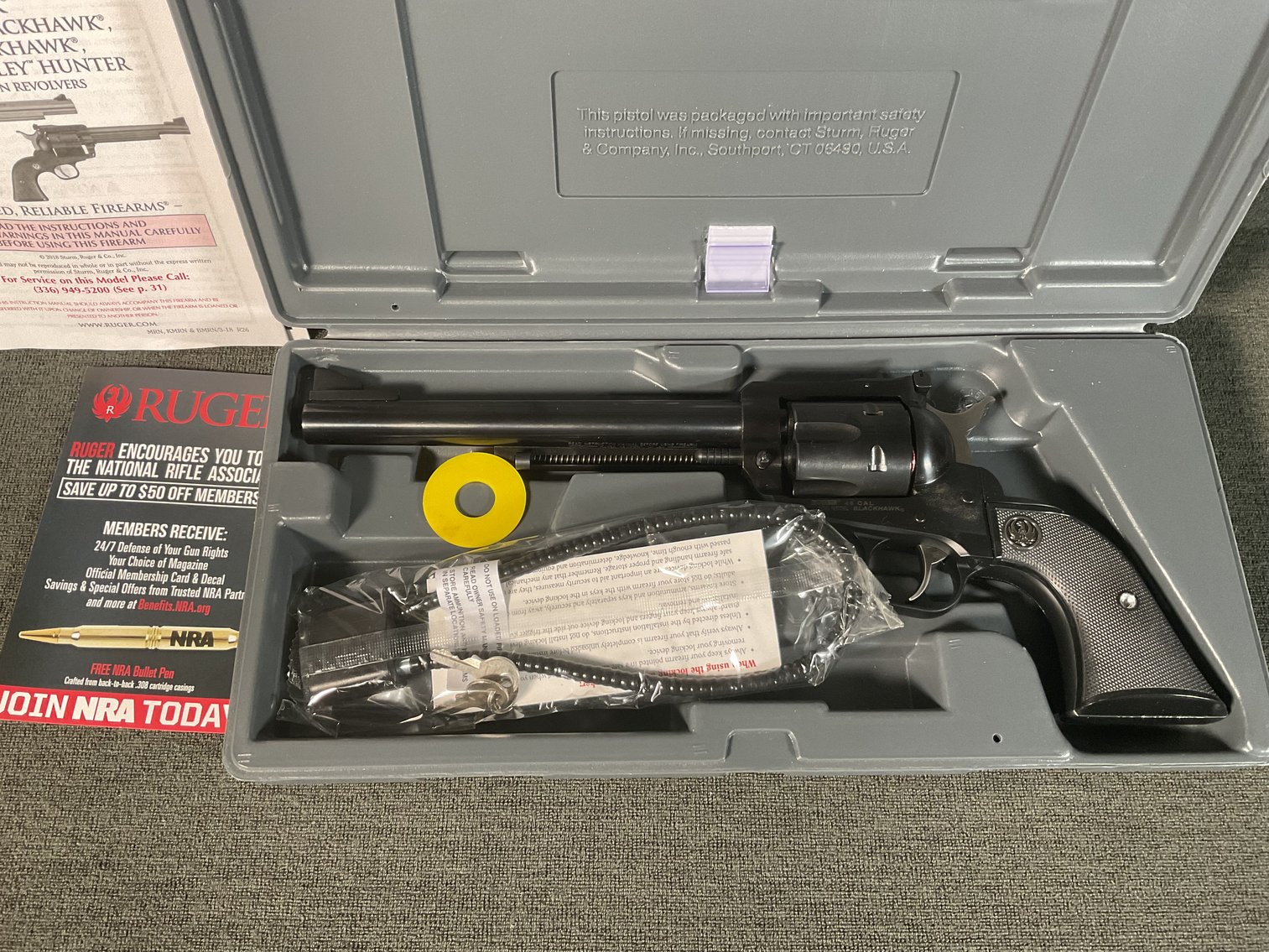 Image for Ruger NIB New Model Black Hawk 45 Cal Revolver