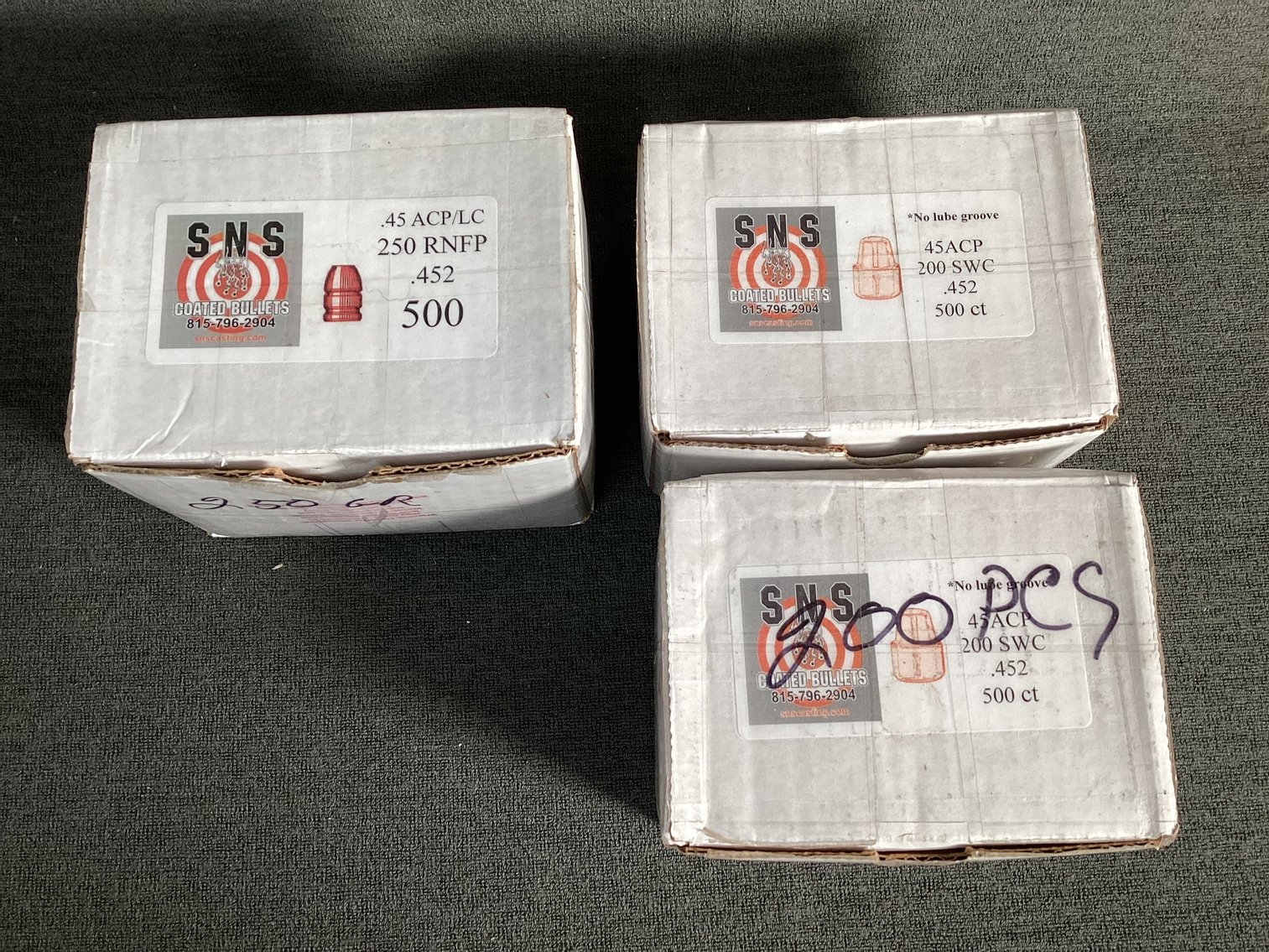 Image for .45 ACP SNS Bullets for Reloading