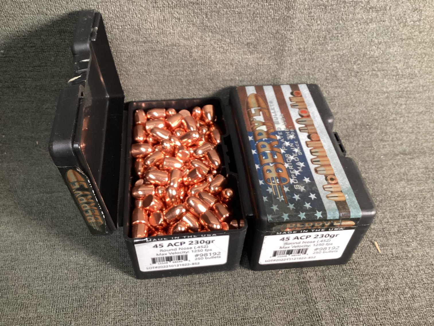 Image for Large Lot of .45 Cal Bullets for Reloading