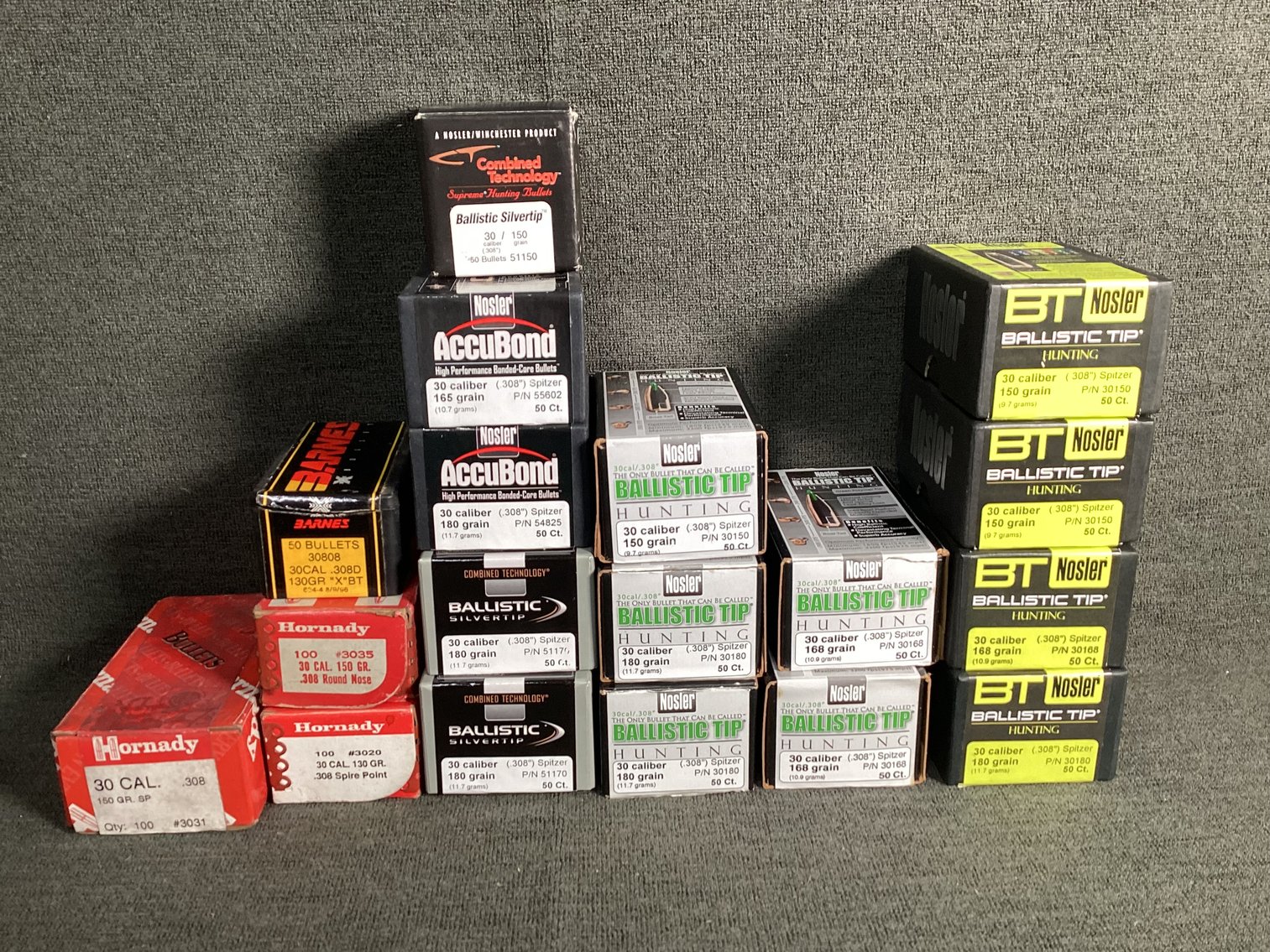 Image for Large Lot of 30 Cal Bullets for Reloading