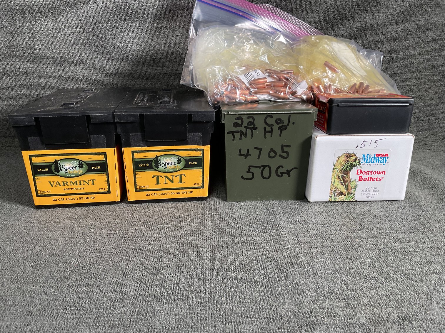 Image for 22 Cal Bullets for Reloading