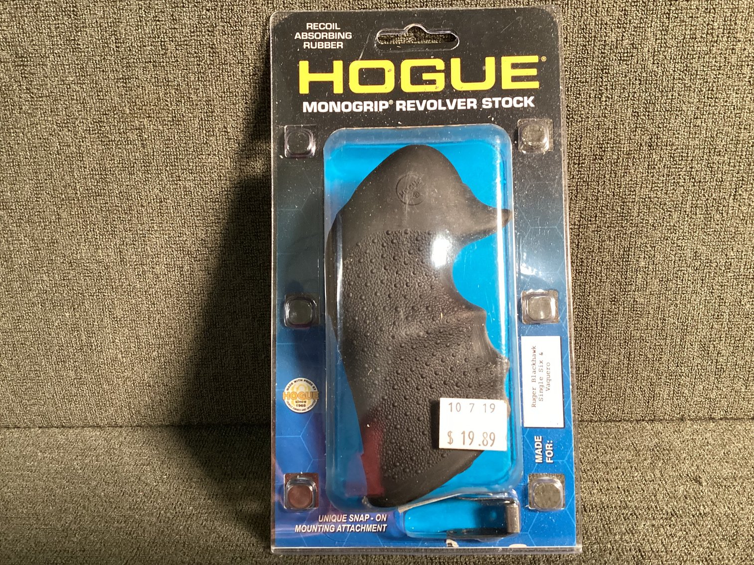 Image for NEW Hogue Grips for Ruger Blackhawk Single Six & Vaquero
