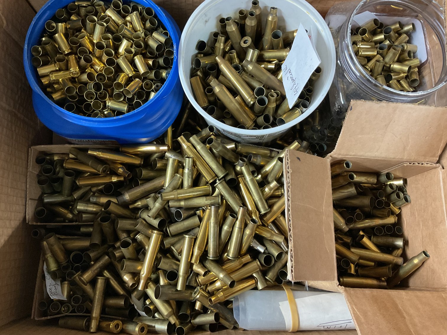 Image for Large Lot of Fired Brass for Reloading