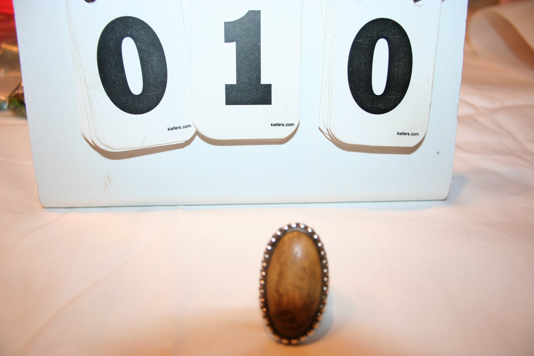 Image for Vintage Sterling Scrimshan Ring