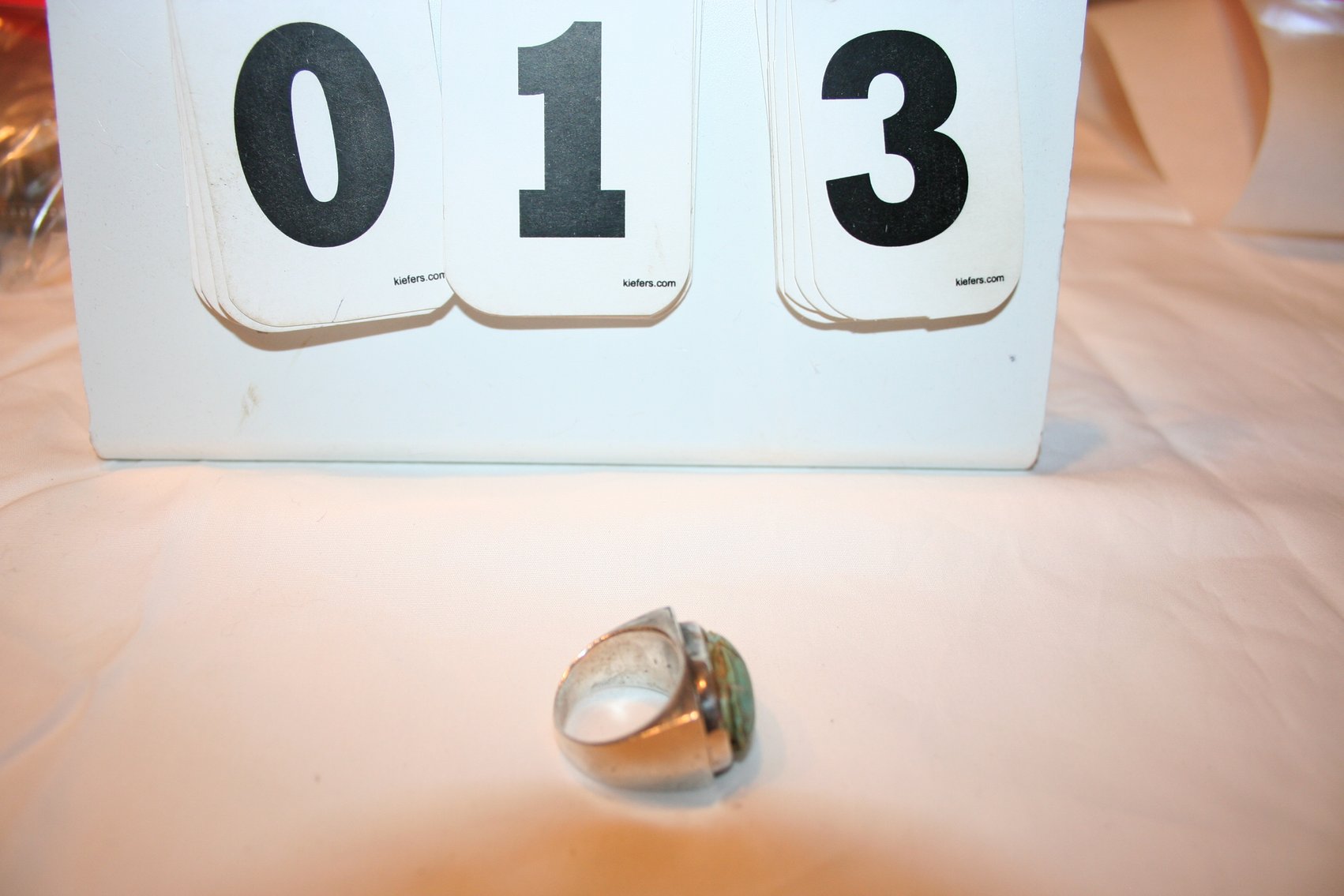 Image for Vintage Sterling Coral Ring